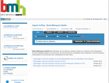 Tablet Screenshot of brestmetropolehabitat.bretagne-marchespublics.com